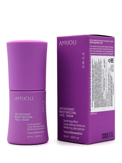 AMIJOLI Крем для лица с экстрактом юдзу и ресвератролом Antioxidant Moistruzing Face Cream Yuzu & Resveratrol,  50 мл