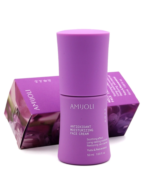 AMIJOLI Крем для лица с экстрактом юдзу и ресвератролом Antioxidant Moistruzing Face Cream Yuzu & Resveratrol,  50 мл