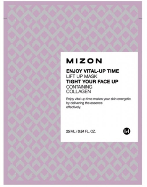 MIZON Enjoy Vital Up Time Lift Up Mask Тканевая маска для лица с лифтинг эффектом, 25 мл