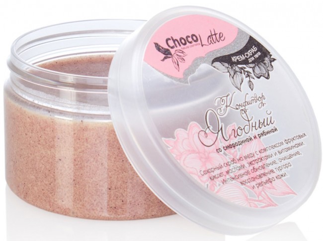 ChocoLatte Крем-скраб для тела Конфитюр Ягодный с рябиной и смородиной, 280 г ChocoLatte Крем-скраб для тела Конфитюр Ягодный с рябиной и смородиной, 280 г
