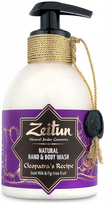 Zeitun Натуральное крем-мыло для рук и тела "Рецепт Клеопатры": козье молоко и смоковница, 300 мл