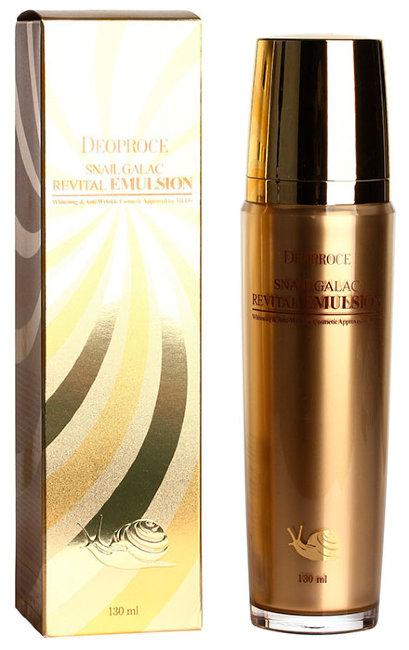 Deoproce Snail Galac Revital Emulsion Эмульсия для лица с муцином улитки, 130 мл