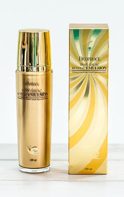 Deoproce Snail Galac Revital Emulsion Эмульсия для лица с муцином улитки, 130 мл