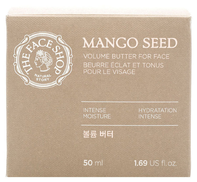 The Face Shop Mango Seed Volume Butter For Face Антивозрастной крем для лица с маслом семян манго, 50 мл