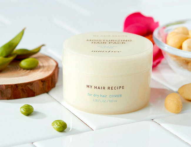 Innisfree My Hair Recipe Moisturizing Hair Pack For Dry Hair Маска для волос Интенсивная ночная, 100 мл Innisfree My Hair Recipe Moisturizing Hair Pack For Dry Hair Маска для волос Интенсивная ночная, 100 мл