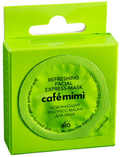 Кафе Красоты le Cafe Mimi Освежающая экспресс-маска для лица для уставшей кожи с экстрактом бамбука, 15 мл
