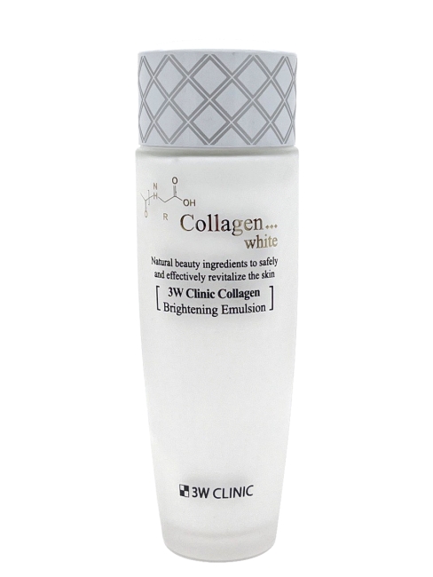 3W Clinic Эмульсия для лица осветляющая с коллагеном и ниацинамидом Collagen White Brightening Emulsion, 150 мл 3W Clinic Эмульсия для лица осветляющая с коллагеном и ниацинамидом Collagen White Brightening Emulsion, 150 мл