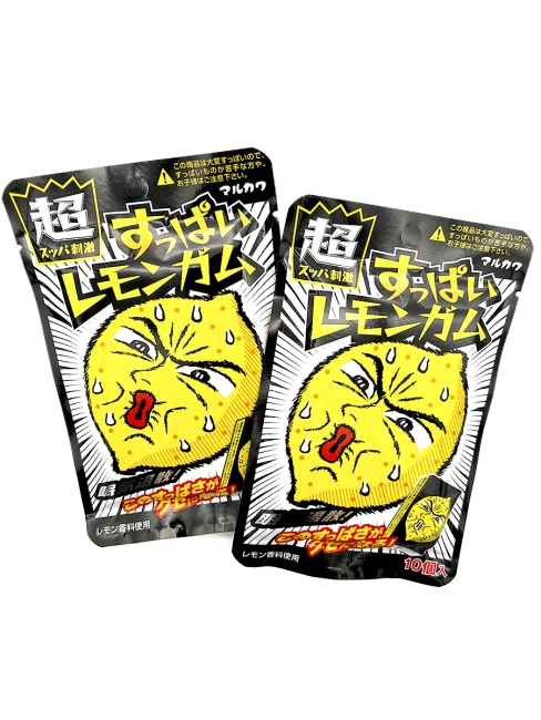 MARUKAWA Жевательная резинка в подушечках "Лимон кислый", 2x41 г MARUKAWA Жевательная резинка в подушечках "Лимон кислый", 2x41 г