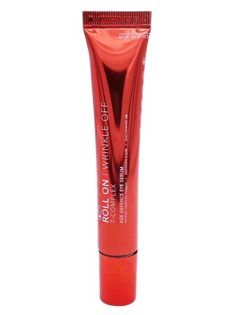 Eco Branch Сыворотка-роллер для кожи вокруг глаз с 6 пептидами Roll On Wrinkle Off 7-Complex Age Defence Eye Serum Peptide, 25 мл