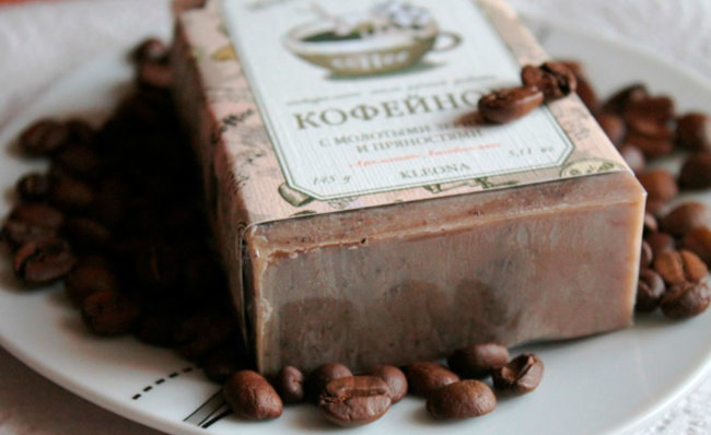 Kleona Мыло кусковое банное кофейное, 145 г