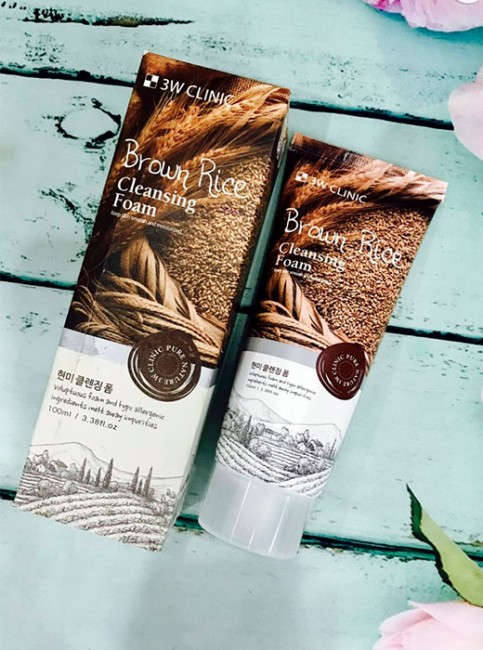 3W Clinic Пенка для умывания с экстрактом бурого риса Brown Rice Cleansing Foam, 100 мл 3W Clinic Пенка для умывания с экстрактом бурого риса Brown Rice Cleansing Foam, 100 мл
