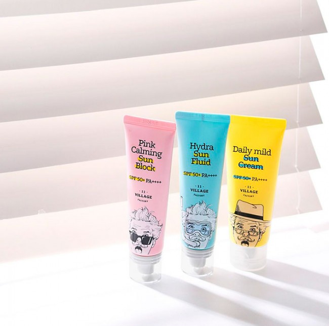 Village 11 Factory Sun Care Special Kit SPF 50+ PA++++ Набор Солнцезащитных кремов, 3 шт по 25 мл