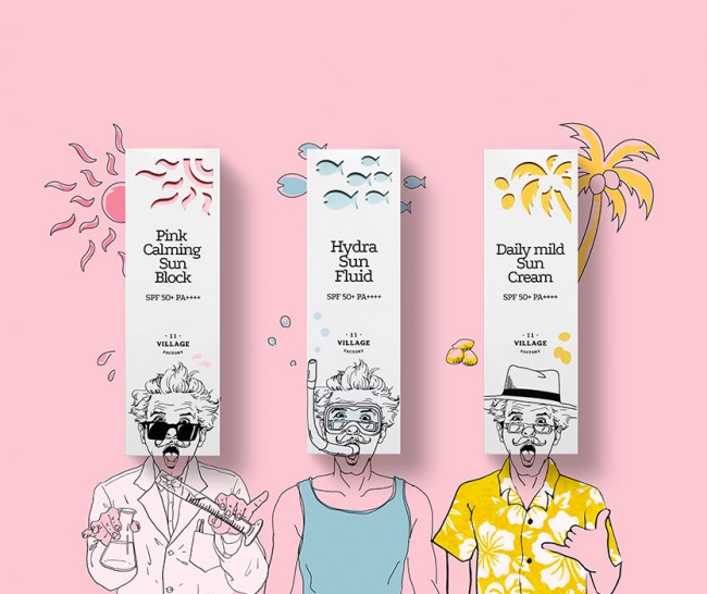 Village 11 Factory Sun Care Special Kit SPF 50+ PA++++ Набор Солнцезащитных кремов, 3 шт по 25 мл