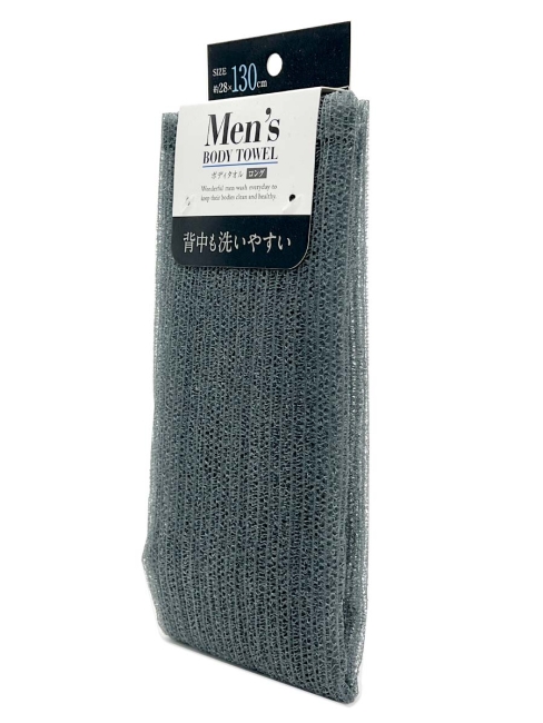 Lec Мочалка для мужчин средней жесткости Черная Mens Body Towel Black (28 см х 130 см), 1 шт Lec Мочалка для мужчин средней жесткости Черная Mens Body Towel Black (28 см х 130 см), 1 шт