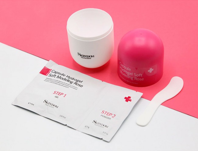 Skindom Capsule Hydrogel Soft Modeling Rose Гидрогелевая моделирующая маска с экстрактом розы, 4 * 55 г Skindom Capsule Hydrogel Soft Modeling Rose Гидрогелевая моделирующая маска с экстрактом розы, 4 * 55 г