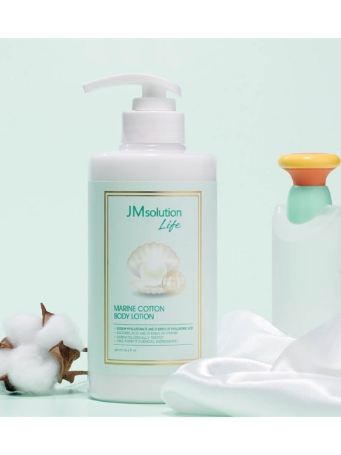 JMsolution Лосьон для тела с протеинами морского шелка Life Marine Cotton Body Lotion, 500 мл JMsolution Лосьон для тела с протеинами морского шелка Life Marine Cotton Body Lotion, 500 мл