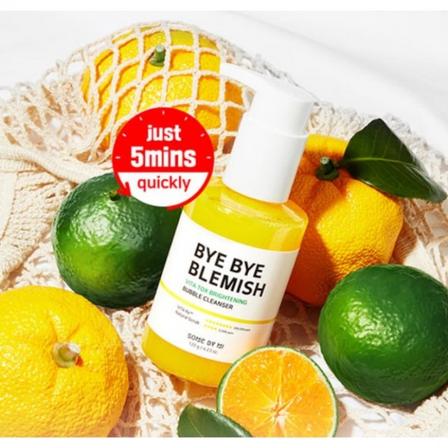 Some By Mi Осветляющая маска-пенка с витаминами Bye Bye Blemish Vita Tox Bubble Cleanser, 120 мл
