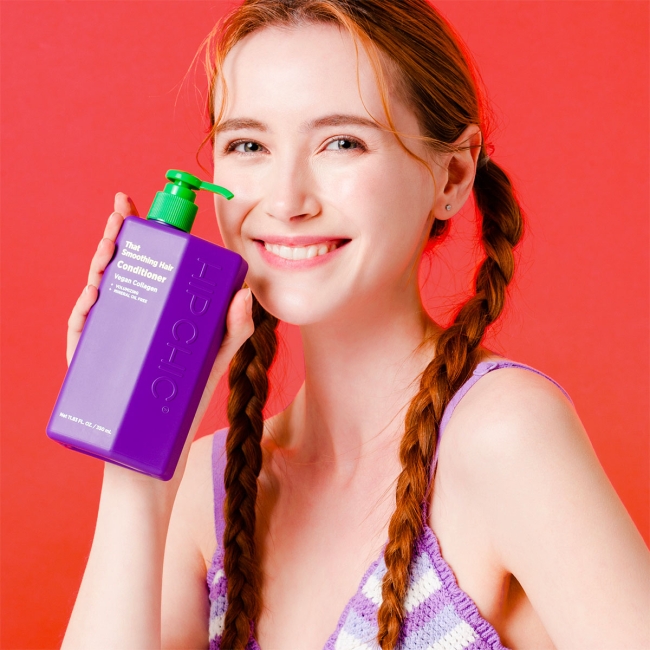 HIP CHIC Увлажняющий кондиционер для блеска волос с веганским коллагеном That Smoothing Hair Conditioner, 350 мл