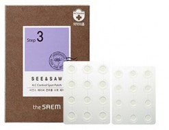 The Saem See & Saw A.C Control Spot Patch Патчи для проблемной кожи, 2*12 шт The Saem See & Saw A.C Control Spot Patch Патчи для проблемной кожи, 2*12 шт