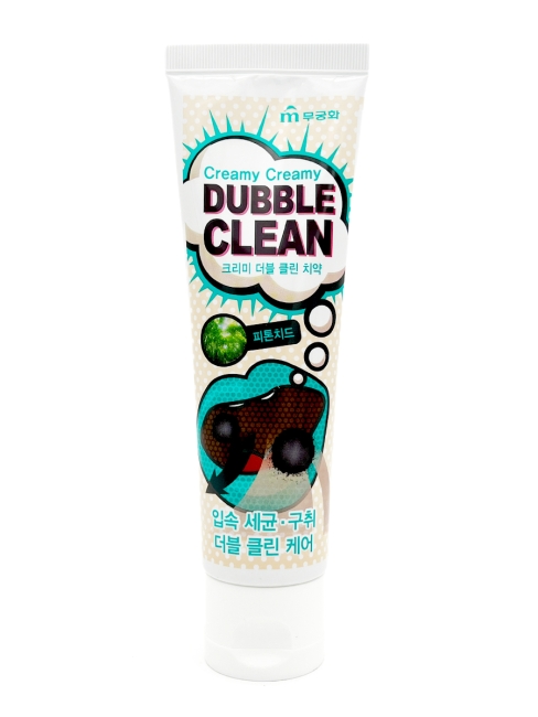 Mukunghwa Зубная паста кремовая с очищающими пузырьками и фитонцидами Creamy Creamy Double Clean, 110 г Mukunghwa Зубная паста кремовая с очищающими пузырьками и фитонцидами Creamy Creamy Double Clean, 110 г