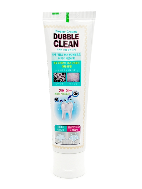 Mukunghwa Зубная паста кремовая с очищающими пузырьками и фитонцидами Creamy Creamy Double Clean, 110 г Mukunghwa Зубная паста кремовая с очищающими пузырьками и фитонцидами Creamy Creamy Double Clean, 110 г