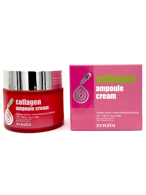 Zenzia Крем для лица ампульный с коллагеном Collagen Ampoule Cream, 70 мл Zenzia Крем для лица ампульный с коллагеном Collagen Ampoule Cream, 70 мл