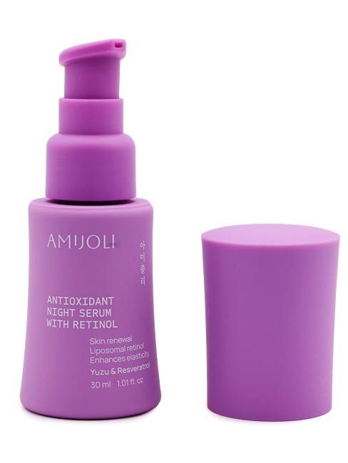AMIJOLI Ночная сыворотка с ретинолом и экстрактом юдзу Yuzu & Resveratrol Night Reniew Serum With Retinol,  30 мл