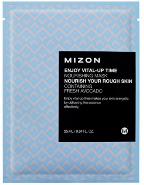 MIZON Enjoy Vital Up Time Nourishing Mask Тканевая питательная маска для лица, 25 мл