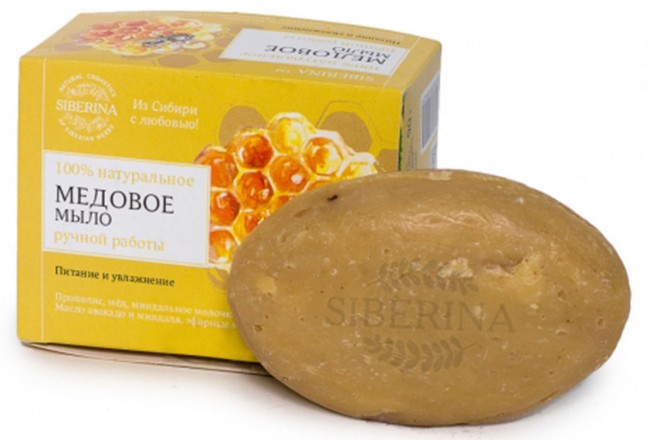 Siberina Натуральное мыло Медовое, 90 г
