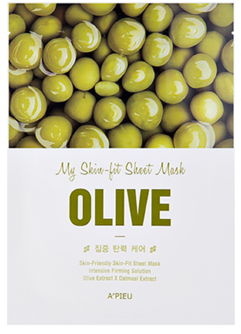 A'Pieu My Skin-Fit Sheet Mask Olive Тканева маска с экстрактом оливы, 25 г A'Pieu My Skin-Fit Sheet Mask Olive Тканева маска с экстрактом оливы, 25 г