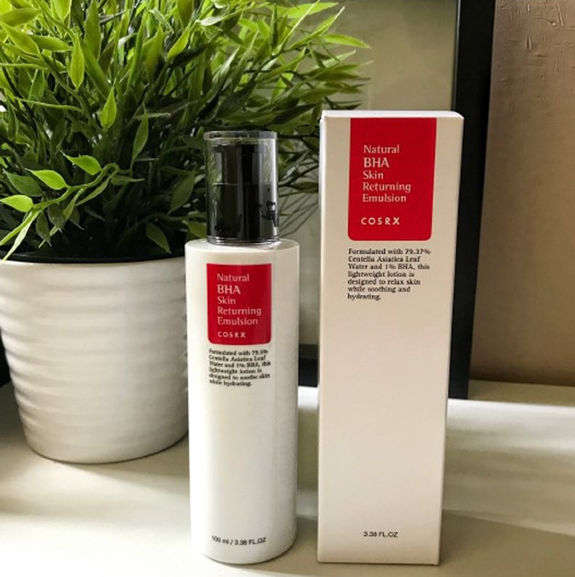 COSRX Natural BHA Skin Returning Emulsion Лечебная эмульсия для проблемной кожи, 100 мл COSRX Natural BHA Skin Returning Emulsion Лечебная эмульсия для проблемной кожи, 100 мл