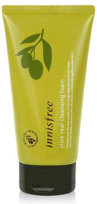 Innisfree Olive Real Cleansing Foam Пенка для умывания с органическим маслом оливы, 150 мл Innisfree Olive Real Cleansing Foam Пенка для умывания с органическим маслом оливы, 150 мл
