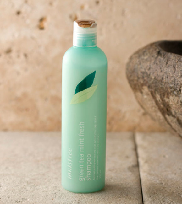 Innisfree Green Tea Mint Fresh Shampoo Освежающий шампунь с экстрактами зелёного чая и мяты, 300 мл Innisfree Green Tea Mint Fresh Shampoo Освежающий шампунь с экстрактами зелёного чая и мяты, 300 мл