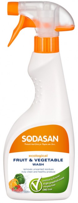 Sodasan Fruit & Vegetable Wash Средство для мытья фруктов и овощей, 500 мл