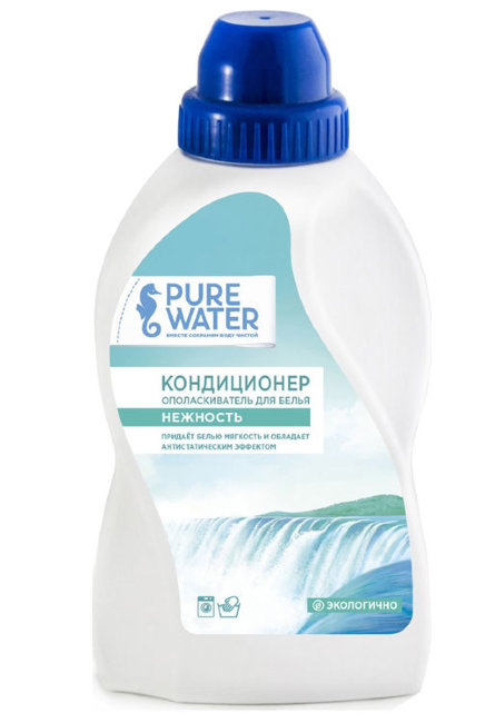 Pure Water Кондиционер-ополаскиватель для белья Нежность, 480 мл Pure Water Кондиционер-ополаскиватель для белья Нежность, 480 мл
