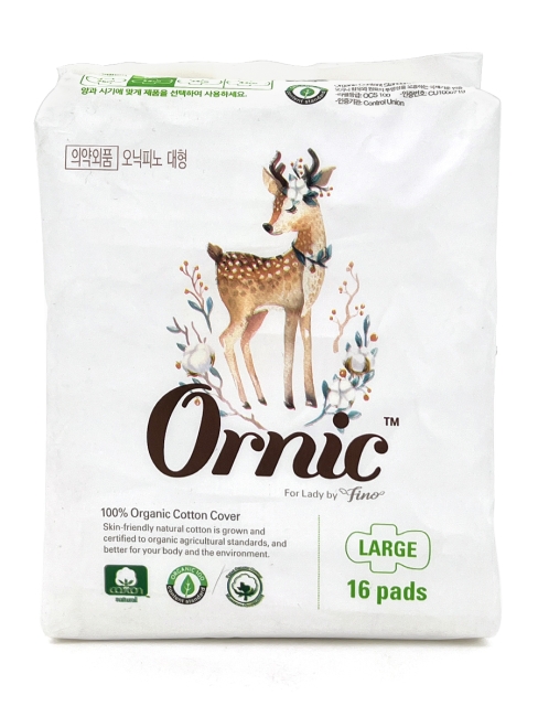 Ssangyong Прокладки гигиенические классические тонкие с крылышками Ornic Fino Large, 16 шт*28 см Ssangyong Прокладки гигиенические классические тонкие с крылышками Ornic Fino Large, 16 шт*28 см