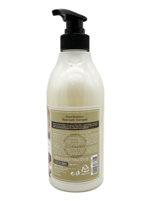 3W Clinic Увлажняющий шампунь от выпадения волос с экстрактом чёрного чеснока More Moisture Black Garlic Shampoo, 500 мл 3W Clinic Увлажняющий шампунь от выпадения волос с экстрактом чёрного чеснока More Moisture Black Garlic Shampoo, 500 мл
