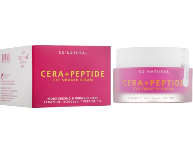 So Natural Пептидный крем для век Cera+ Peptide Eye Smooth Cream, 30 мл So Natural Пептидный крем для век Cera+ Peptide Eye Smooth Cream, 30 мл