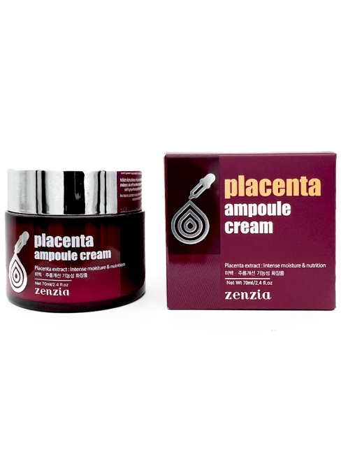 Zenzia Крем для лица ампульный с плацентой Placenta Ampoule Cream, 70 мл