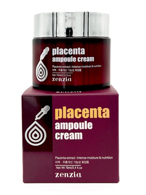 Zenzia Крем для лица ампульный с плацентой Placenta Ampoule Cream, 70 мл