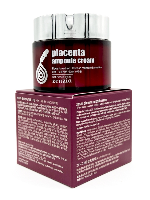 Zenzia Крем для лица ампульный с плацентой Placenta Ampoule Cream, 70 мл