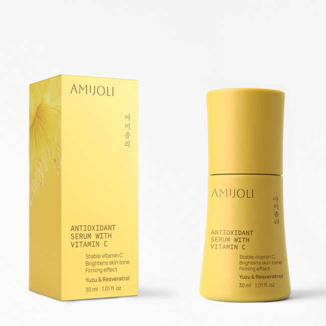 AMIJOLI Сыворотка для лица с витамином C и ресвератролом Antioxidant Serum With Vitamin C Yuzu & Resveratrol, 30 мл AMIJOLI Сыворотка для лица с витамином C и ресвератролом Antioxidant Serum With Vitamin C Yuzu & Resveratrol, 30 мл