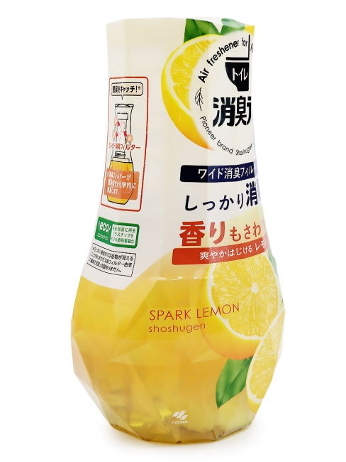 Kobayashi Жидкий ароматизатор и нейтрализатор запахов для туалета Лимон Toilet No Shoshugen Refreshing Lemon, 400 мл Kobayashi Жидкий ароматизатор и нейтрализатор запахов для туалета Лимон Toilet No Shoshugen Refreshing Lemon, 400 мл
