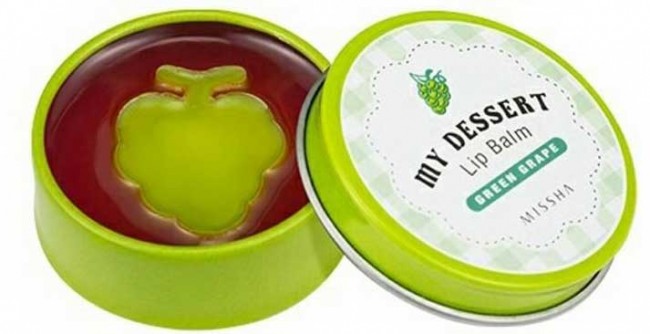 MISSHA My Dessert Lip Balm Green Grape Виноградный бальзам для губ, 15 г