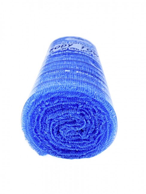 ShinYoung Массажная мочалка полотенце "Радуга" голубая Body Healthy Bath Towel Blue 100x29 см