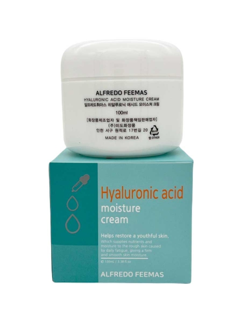 Alfredo Feemas Крем для лица с гиалуроновой кислотой увлажняющий Hyaluronic Acid Moisture Cream, 100 мл Alfredo Feemas Крем для лица с гиалуроновой кислотой увлажняющий Hyaluronic Acid Moisture Cream, 100 мл