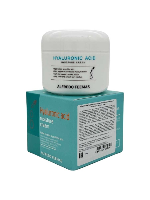 Alfredo Feemas Крем для лица с гиалуроновой кислотой увлажняющий Hyaluronic Acid Moisture Cream, 100 мл Alfredo Feemas Крем для лица с гиалуроновой кислотой увлажняющий Hyaluronic Acid Moisture Cream, 100 мл
