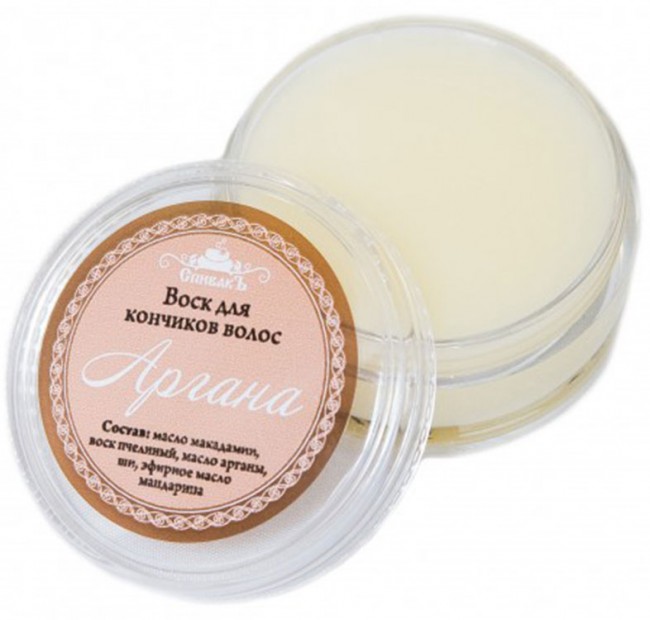 СпивакЪ Воск для кончиков волос Аргана, 15 г СпивакЪ Воск для кончиков волос Аргана, 15 г