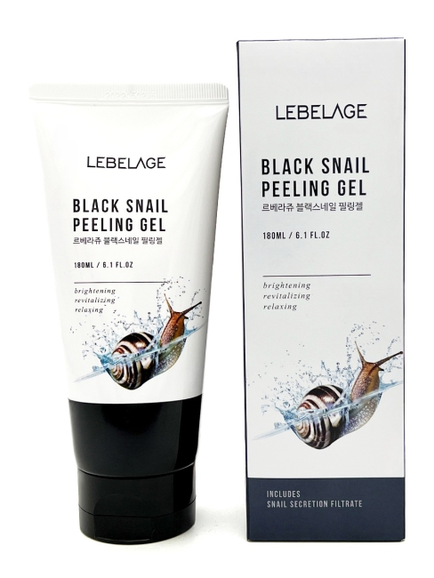 Lebelage Отшелушивающий гель с муцином улитки Black Snail Peeling Gel, 180 мл