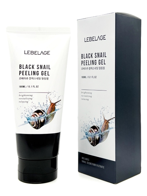 Lebelage Отшелушивающий гель с муцином улитки Black Snail Peeling Gel, 180 мл